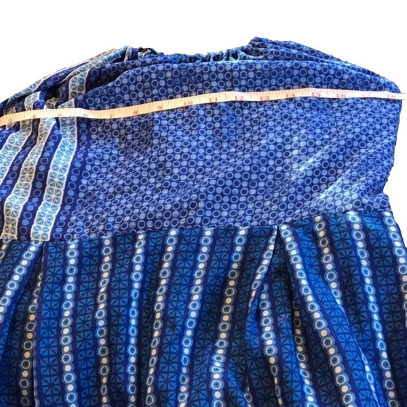 NWT Cynthia Steffe Abyss Alicia Cropped Romper Blue/white pattern SZ 10 - Picture 6 of 11